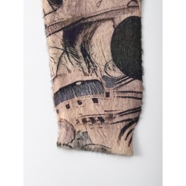 [Disney Vintage Cartoon Sweater] Disney Mickey Mouse & Minnie Mouse Vintage Cartoon Print Women's Sweater - Soft Stretchy Long Sleeve Pullover with Ribbed Trim, Loose Fit Round Neck Casual Top for All-Season Comfort, Cute Character Design