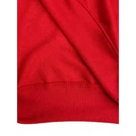 [Cozy Plus Size Sweatshirt] Polyester Plus Size Women's White Bow Print Sweatshirt - Cozy, Comfortable, Machine Washable Fall & Winter Pullover with Digital Butterfly Design