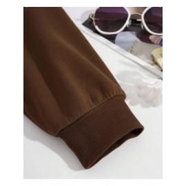 3pcs Letter Print Pullover Sweatshirt, Autumn and Winter Casual Long Sleeve Crew Neck Sweater for Women