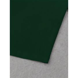 Women's Sexy Slim Fit Cropped T-Shirt - Dark Green joyful Face Tee, Machine Washable Casual Summer Top for Everyday Outfits & Parties, Ladies T Shirts, Weekend Fashion, Trendy Tee, Soft Texture, Short Sleeve Shirt, Fashion Lovers